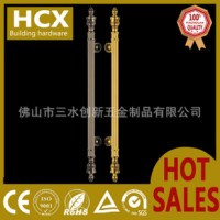 供应圆柱形复古玻璃门拉手 家具L大门拉手